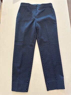NWOT Theory Navy Blue Tailored Trousers Size 2 Premium Quality Office Designer
